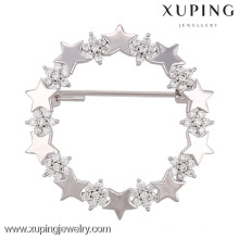 00007-xuping elegante hijab pins brosche, sternhochzeitsbroschen